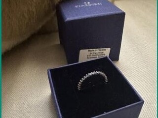 elegant-swarovski-rings-golden-blue-size-52-riyadh