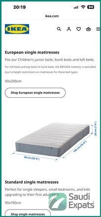 ikea-single-spring-mattress-for-sale-in-jeddah-neat-clean-big-3