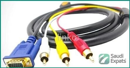 15m-vga-to-tv-3-rca-component-av-audio-cable-premium-quality-big-0