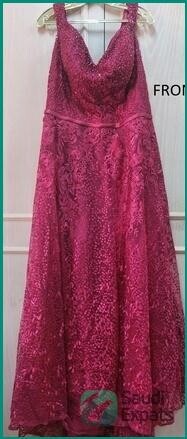 elegant-burgundy-dress-leen-brand-size-22-high-quality-sale-big-0