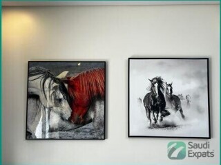 elegant-3-horses-framed-wall-art-for-sale-in-jeddah