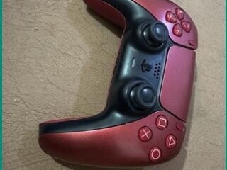 ps5-dualsense-controller-volcanic-red-and-gta-5-for-sale-in-riyadh