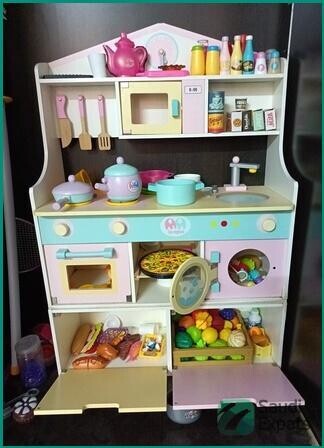 affordable-wooden-kitchen-set-and-girls-bicycle-almost-new-big-0