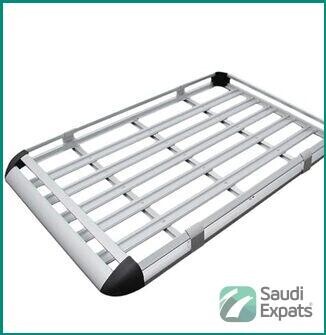universal-silver-aluminum-car-roof-carrier-with-cross-bars-for-sale-in-riyadh-big-0
