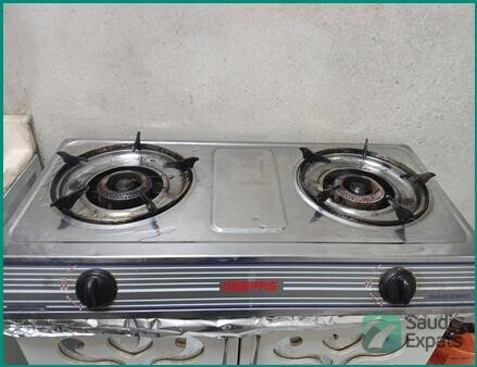 geepas-2-burner-steel-stove-with-table-in-riyadh-big-0