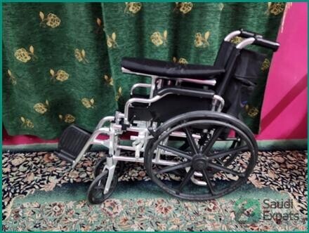 foldable-wheelchair-for-sale-excellent-condition-in-riyadh-big-0
