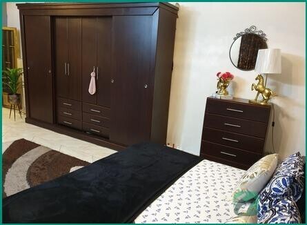 stylish-wooden-bed-set-in-riyadh-excellent-condition-big-4