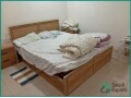 king-bed-wardrobe-and-dressing-table-set-for-sale-in-jubail-small-2