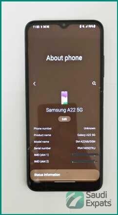 samsung-a22-5g-with-cracked-screen-for-sale-in-jeddah-big-2