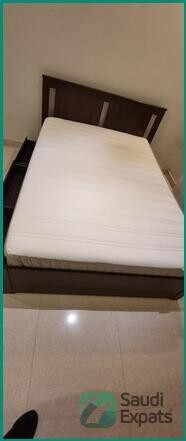 ikea-bed-with-mattress-and-storage-drawers-140x200-cm-for-sale-in-riyadh-big-1