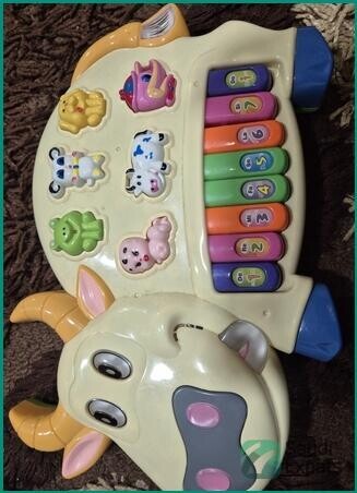 cow-shaped-musical-piano-with-lights-for-kids-jubail-big-0