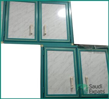 kitchen-cabinets-for-sale-in-thuqbah-white-green-big-2