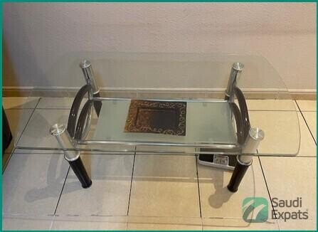 glass-center-table-with-two-side-tables-in-new-condition-jeddah-big-0