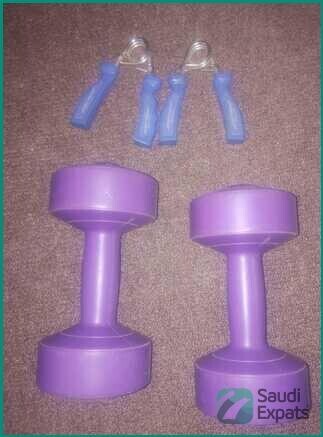 3kg-pvc-coated-dumbbells-and-hand-grips-for-sale-in-medina-big-0