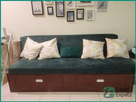 sofa-bed-with-mattress-cushions-in-excellent-condition-riyadh-big-0