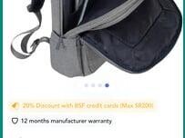rivacase-suzuka-laptop-backpack-barely-used-for-sale-in-jubail