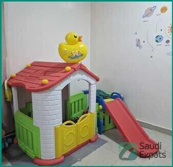 multi-color-toy-play-house-with-slide-for-sale-in-riyadh-big-0