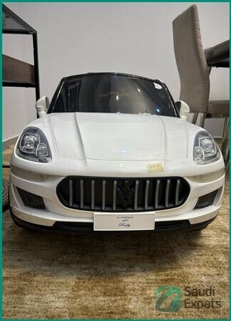 kids-white-electric-ride-on-car-with-remote-in-riyadh-big-1