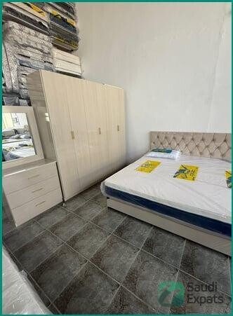 complete-bedroom-set-with-bed-wardrobe-dresser-in-jeddah-big-0