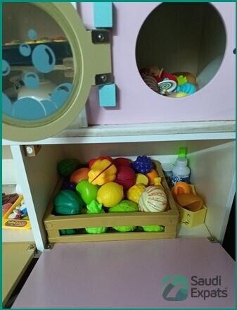 wooden-kitchen-set-with-toys-and-girls-bicycle-riyadh-big-1