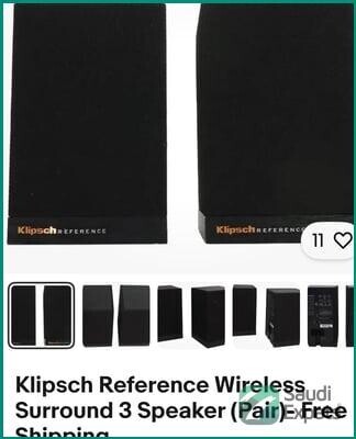 klipsch-wireless-surround-speaker-for-sale-in-dammam-great-condition-big-0