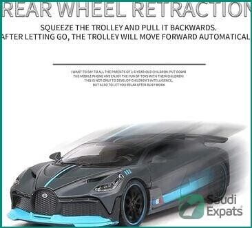 brand-new-pull-back-bugatti-divo-diecast-toy-car-with-lights-in-riyadh-big-2